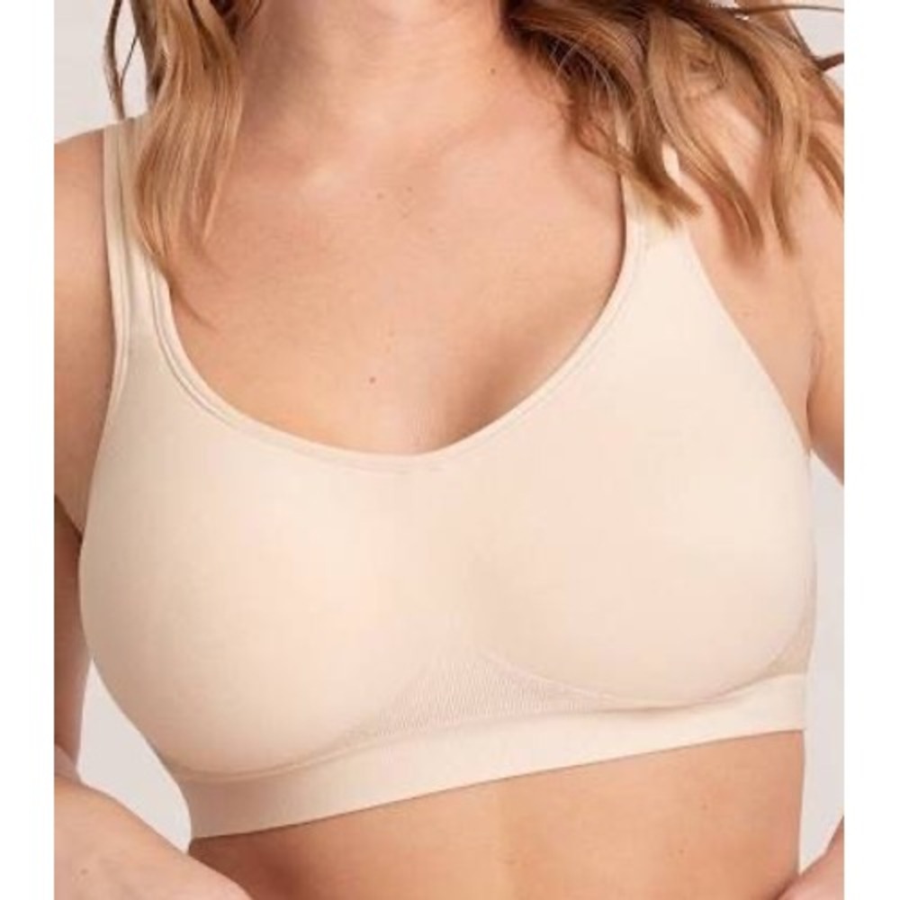 Shapermint‎ Essentials Wireless Full Coverage Bra Beige 3XL/3TG Comfort Support